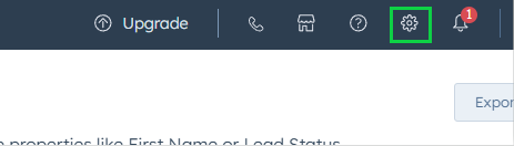 Screenshot of the "Settings" button
